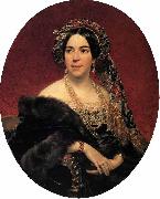 Karl Briullov Portrait of Maria Pavlovna Volkonskaia oil